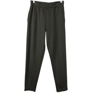 Max Mara Leisure Olive Green Pull On Relaxed Fit Pants Minimalist Style Size XS